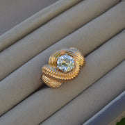 1960's Statement 18ct Yellow Gold Diamond Ring