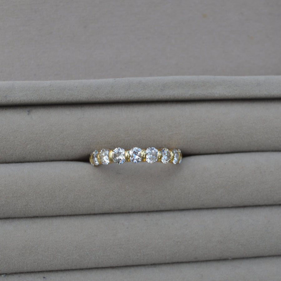 18ct Yellow Gold Diamond Eternity Wedding Ring