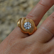 1960's Statement 18ct Yellow Gold Diamond Ring