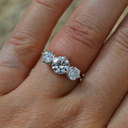 Trilogy Diamond Three Stone Engagement Ring