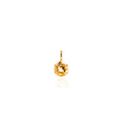 November Birthstone 0.50ct Citrine in Georgian Inspired Yellow Gold Setting Pendant