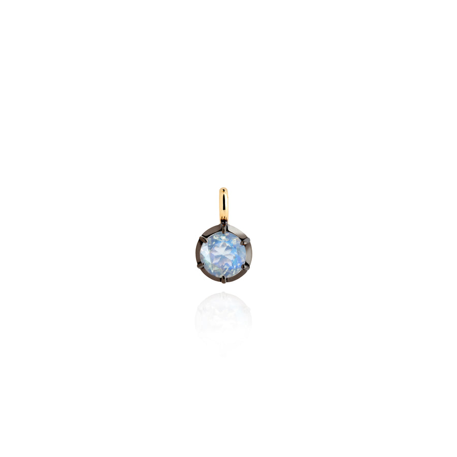 June Birthstone 0.50ct Moonstone in Georgian Inspired Setting in Black Gold Pendant