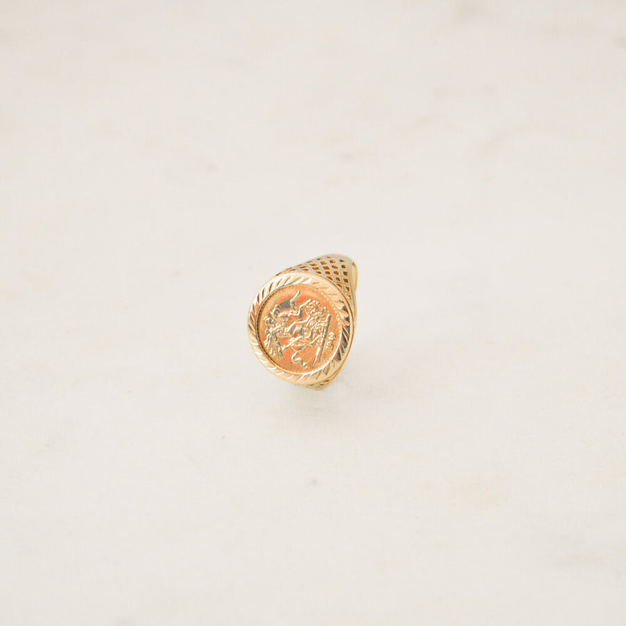 Sovereign Style Coin Ring