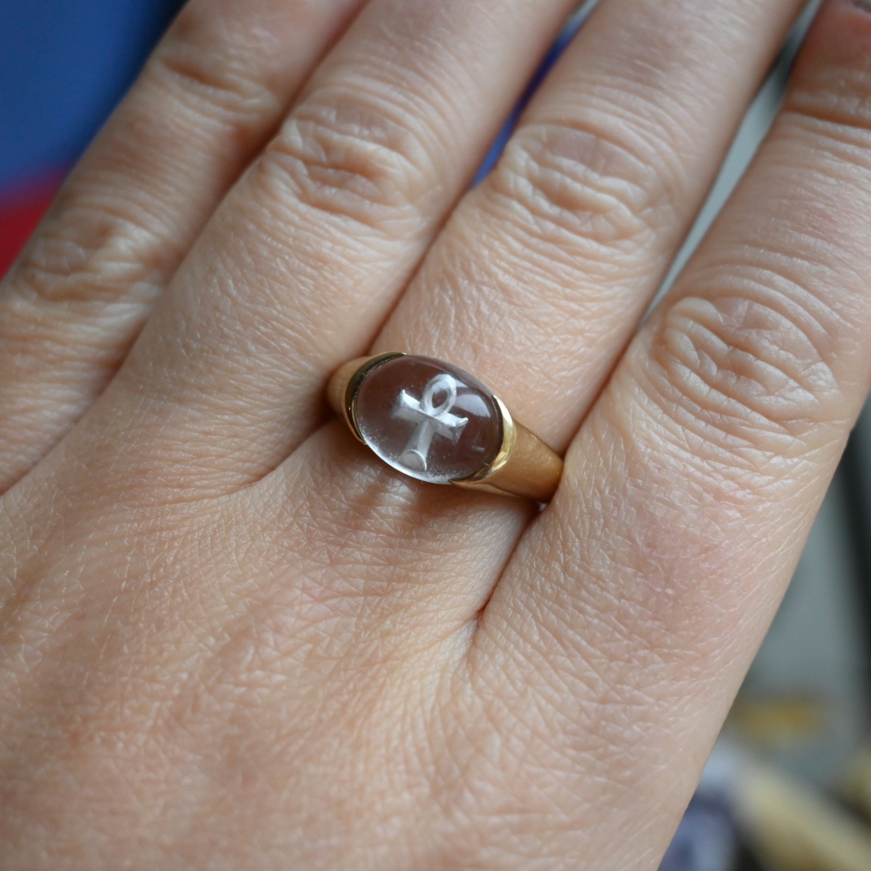 Ankh on sale engagement rings